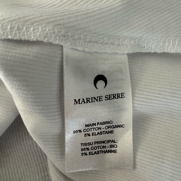 Marine Serre Ribbed cotton mini dress - Picture 3 of 12